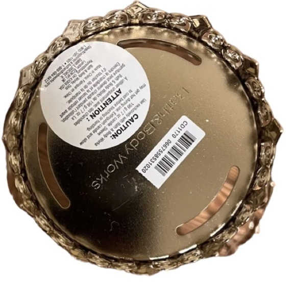 BATH & BODY WORKS Gold & Jewel Spider Web Single Wick Candle Holder Retired NWT - Picture 4 of 9